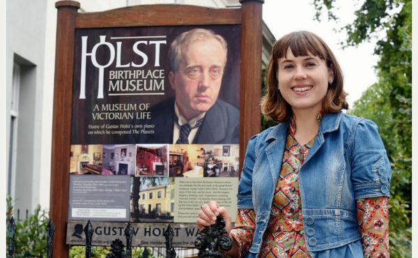 Laura at Holst Birthplace Museum